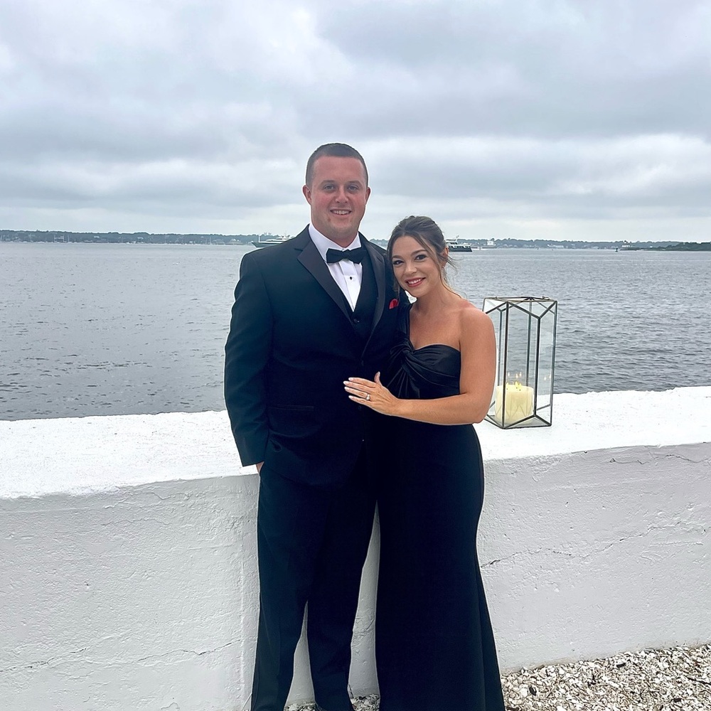 Black One-Shoulder Gown